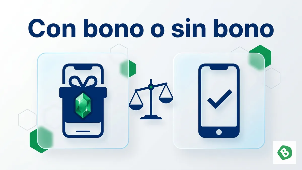 Elegir entre depositar con bono o sin bono al registrarte en Bumbet